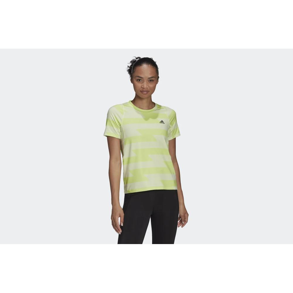 Koszulka adidas Fast Allover Print HD7029 - zielona