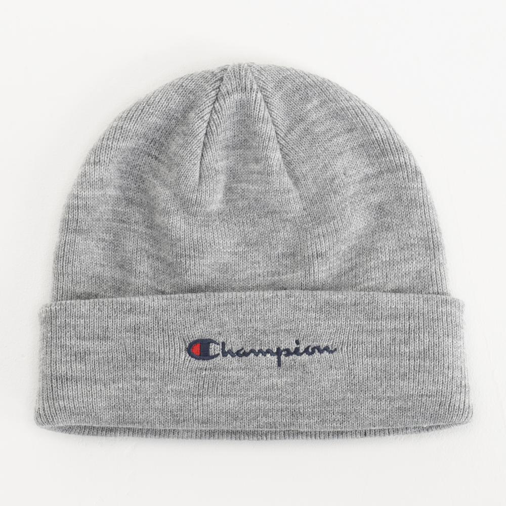 Czapka Champion Script Logo Beanie 806064-EM021 - szara