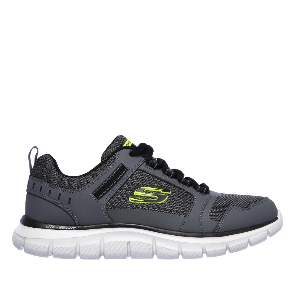 Buty męskie Skechers Track Knockhill 232001CCBK - szare