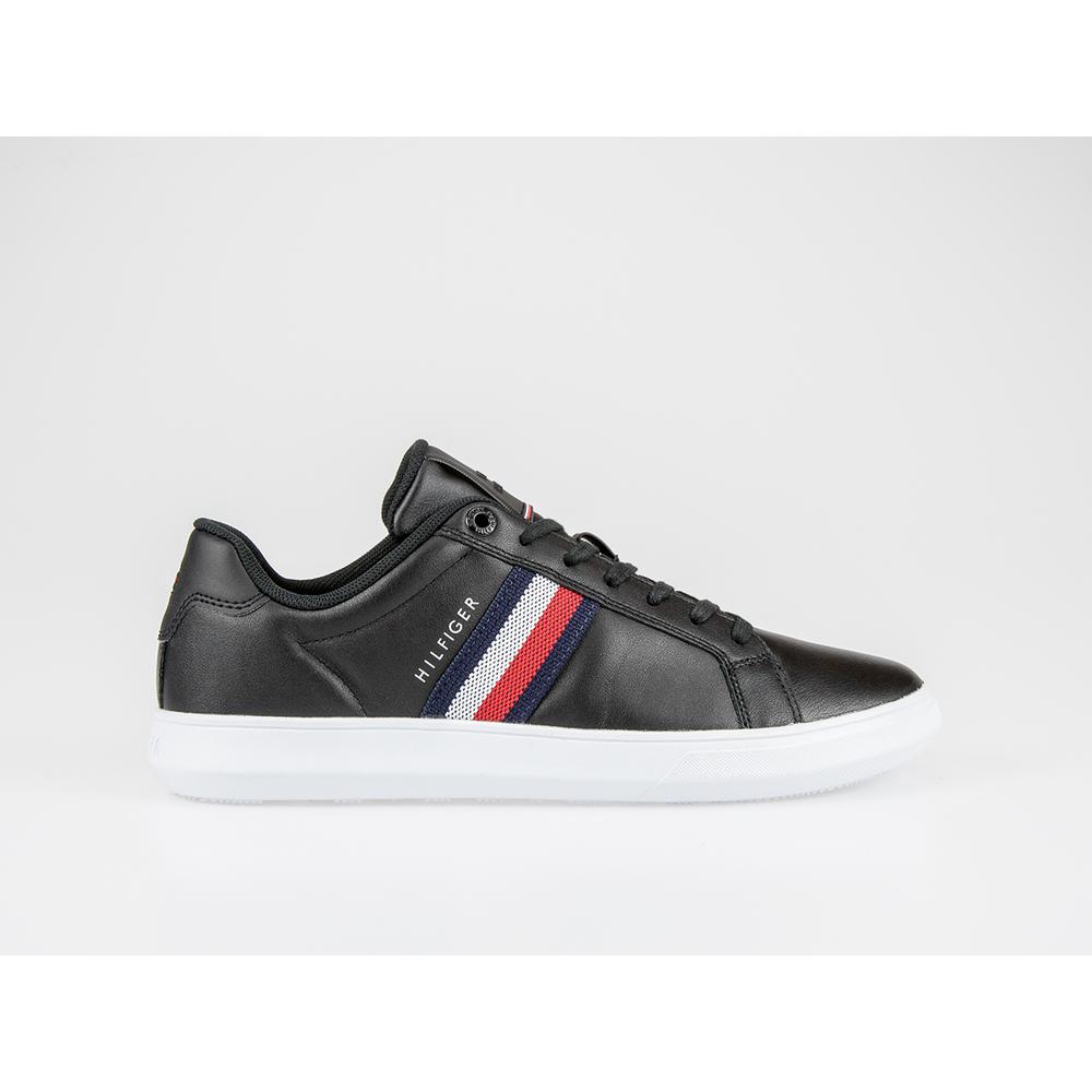 Tommy Hilfiger Essential Leather Cupsole Trainers > FM0FM03424-BDS