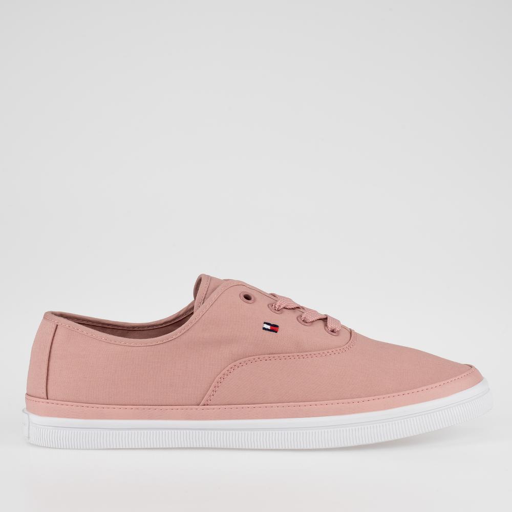 Buty Tommy Hilfiger Essential Kesha Lace FW0FW06955-TQS - różowe