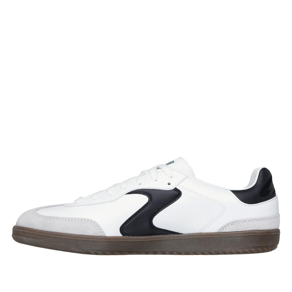 Buty męskie Skechers Hotshot Pyke 254150WBK - białe