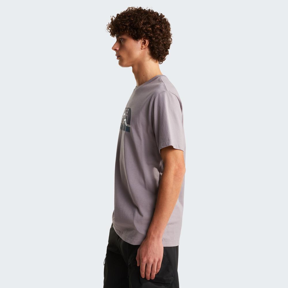 Koszulka męska The North Face Mountain Line 0A8GUXG7O1 - fioletowa