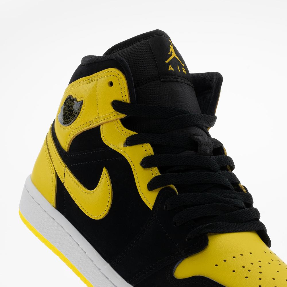Buty męskie Air Jordan 1 Mid SE HJ6654-071 - żółto-czarne