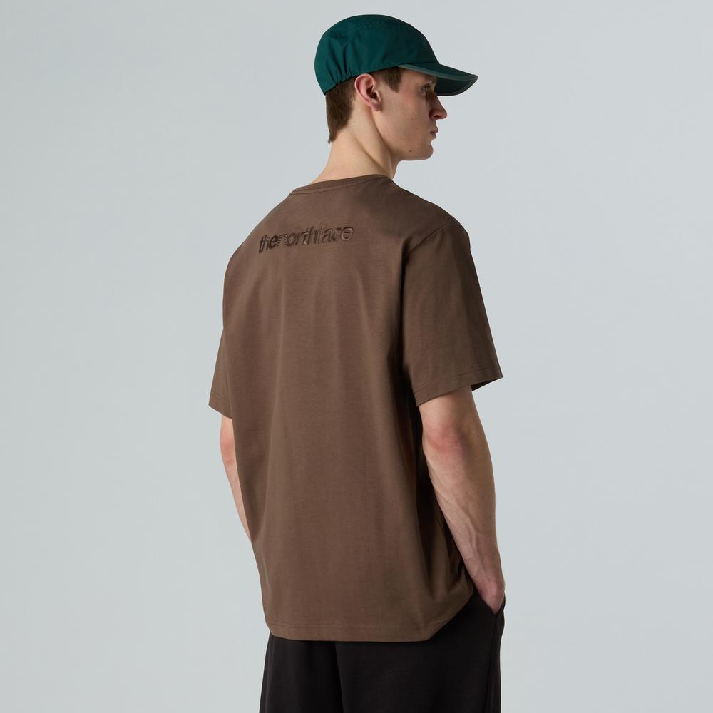 Koszulka męska The North Face RMST 0A8C351OI1 - brązowa