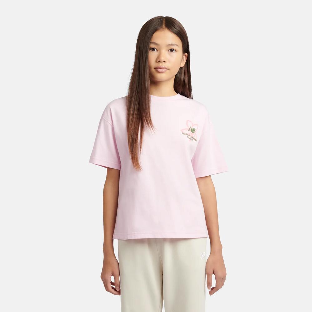 Koszulka dziecięca New Balance YT6124R8LIR - różowa