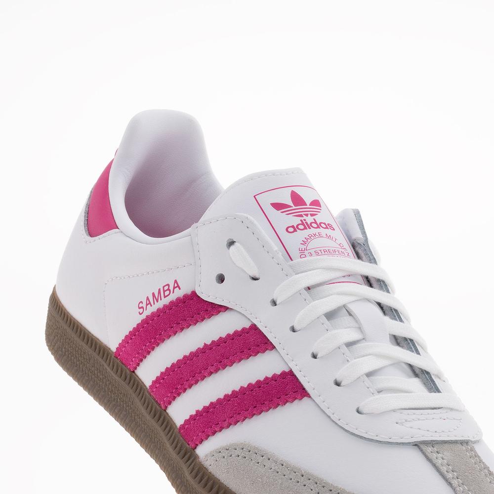 Buty młodzieżowe adidas Originals Samba OG J KK3556 - białe