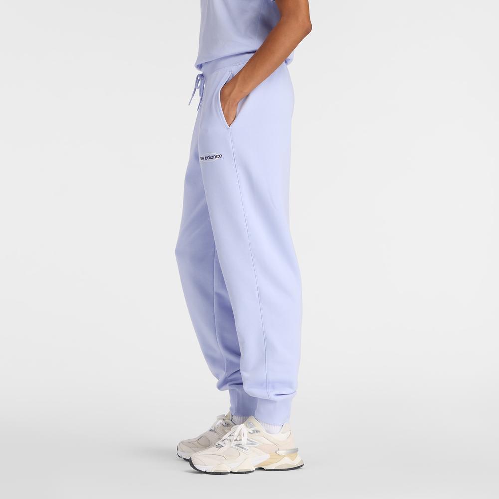Spodnie damskie New Balance WB61D3EADYK - fioletowe