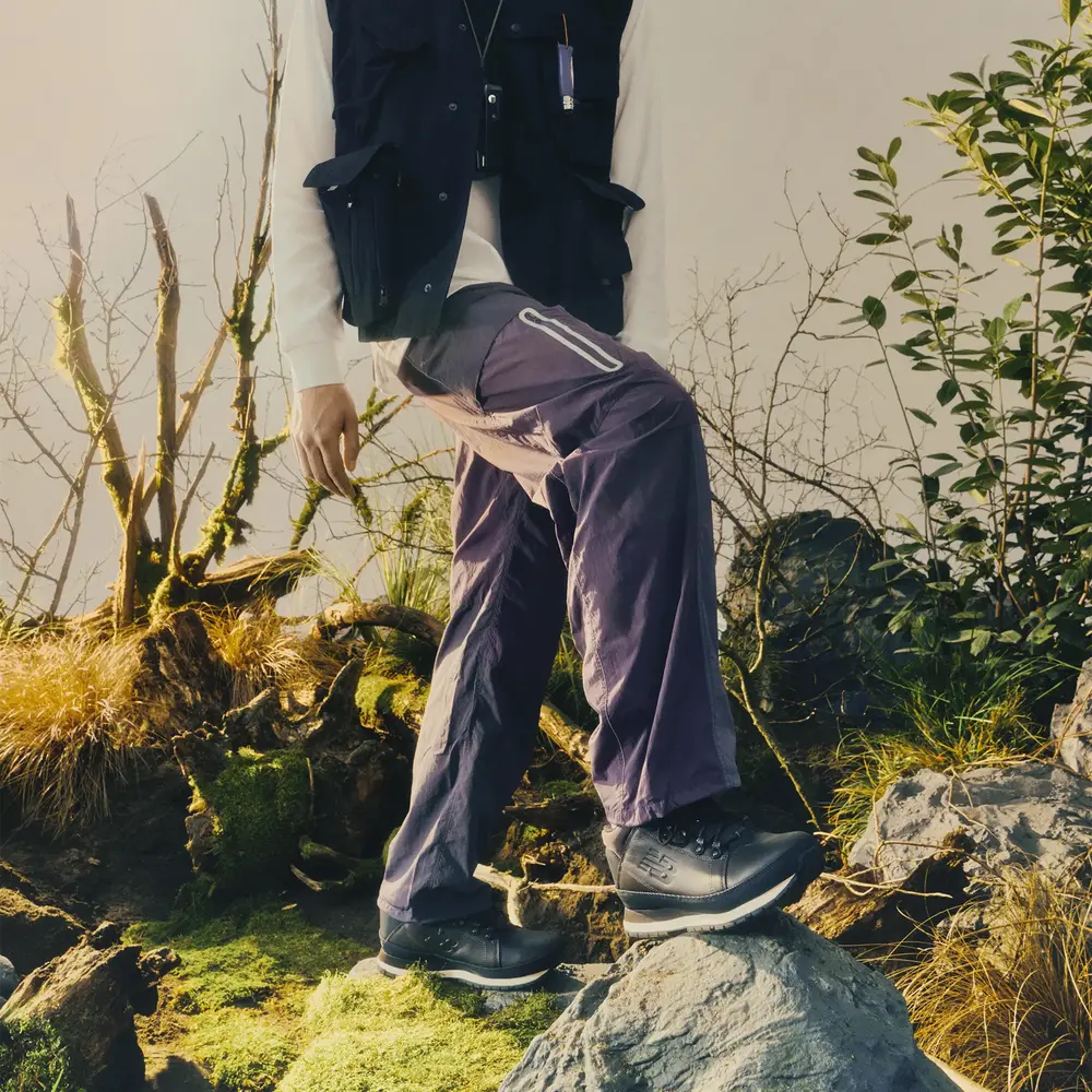 Buty zimowe męskie New Balance H754LLB - brązowe