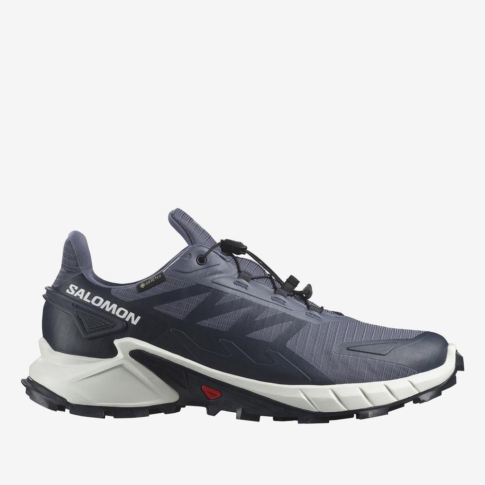 Buty męskie Salomon Supercross 4 Gore-Tex L47462300 - granatowe