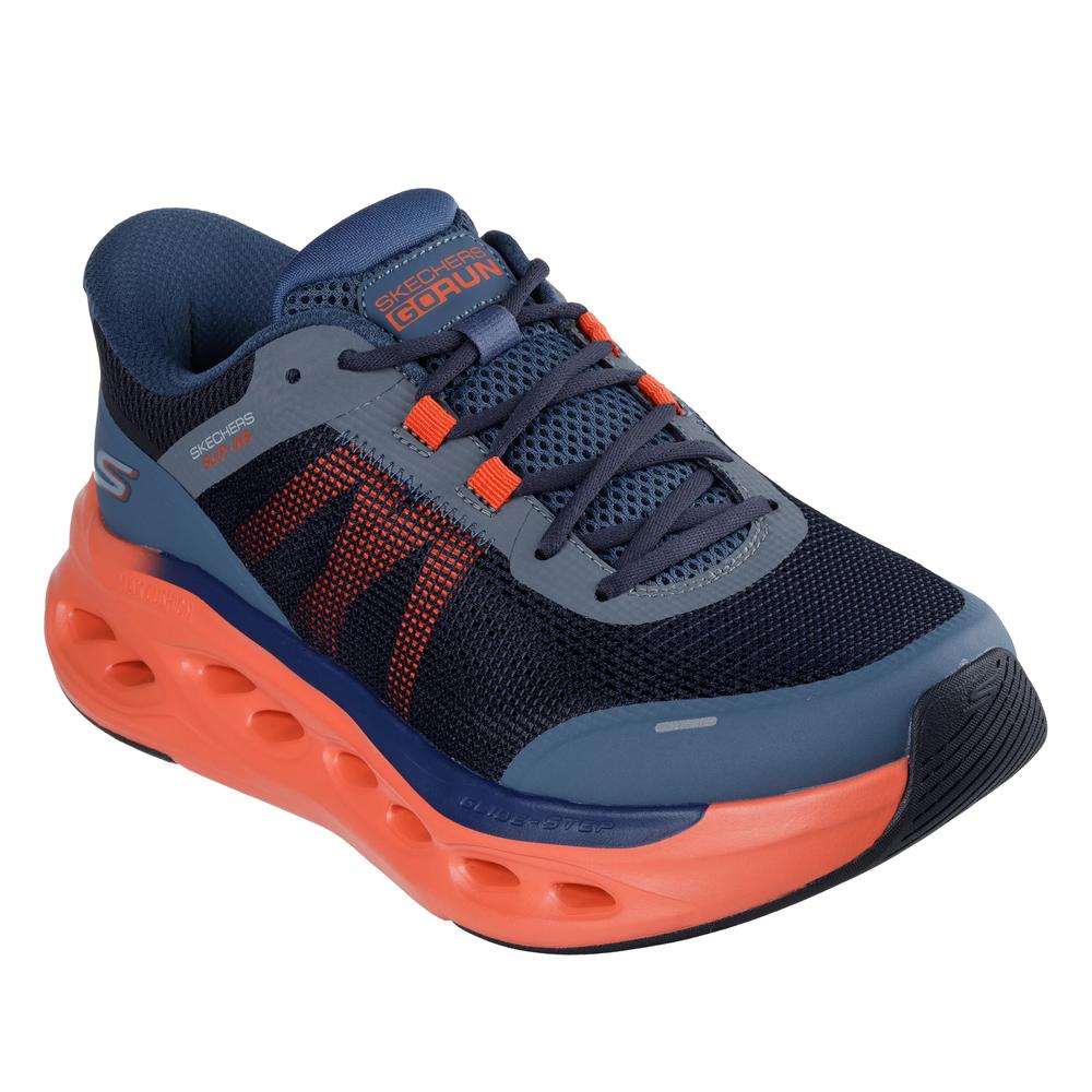 Buty męskie Skechers Slip-ins: Max Cushioning Glide-Step Aberdeen 220422NVOR - granatowe