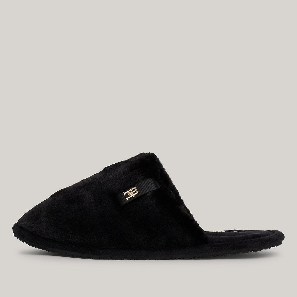 Klapki Tommy Hilfiger Comfort Home Slipper FW0FW08138-BDS - czarne