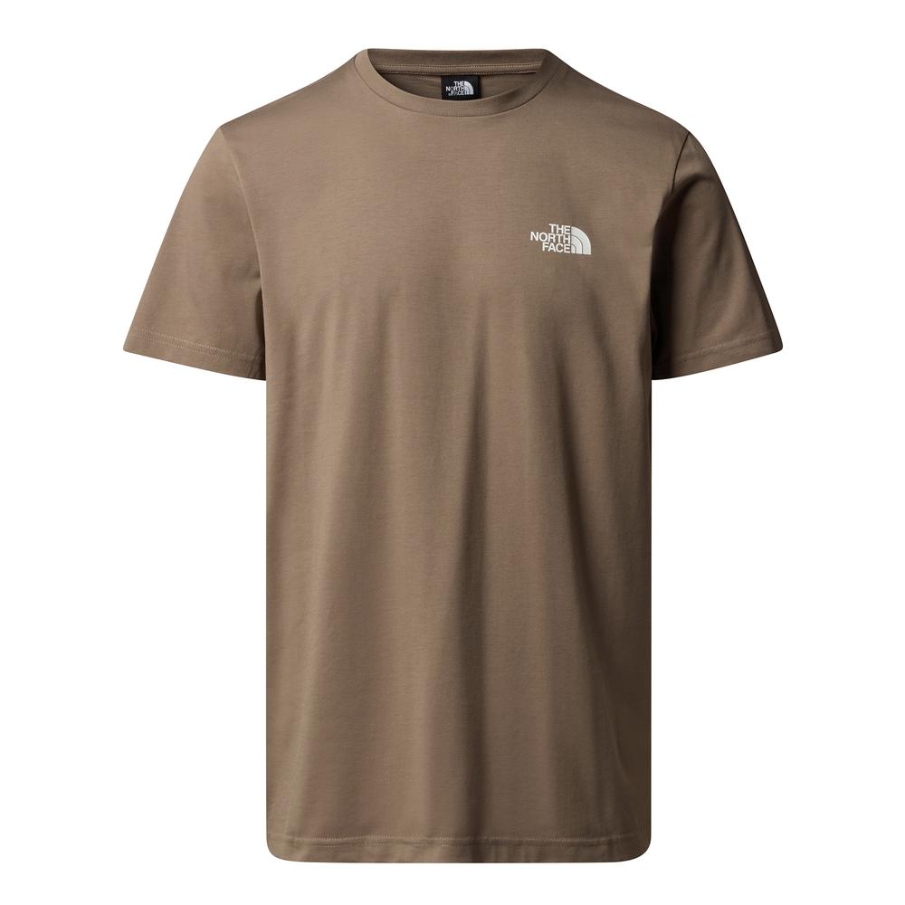 Koszulka męska The North Face Simple Dome 0A87NGBOW1 - brązowa