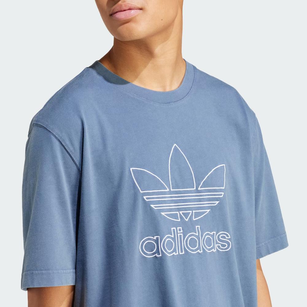 Koszulka adidas Originals Adicolor Outline Trefoil IR8002 - niebieska