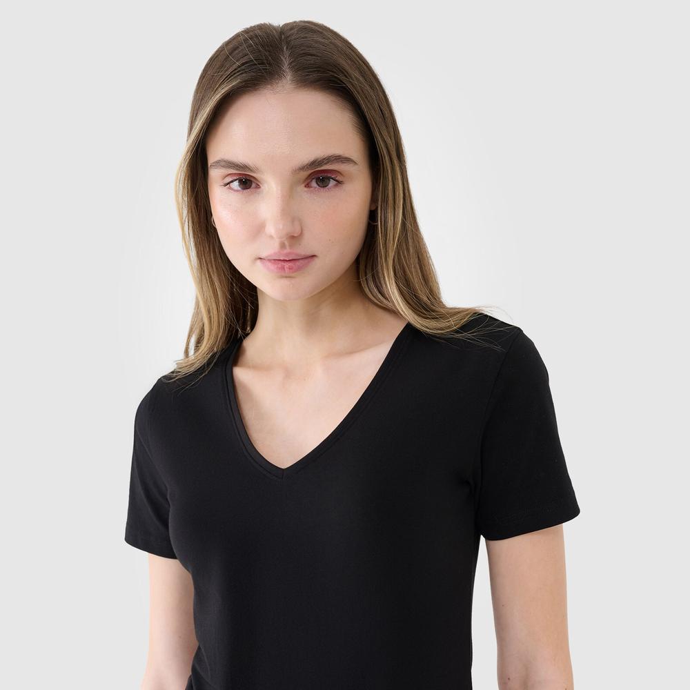 Koszulka damska 4F WSS25TTSHF199020S - czarna