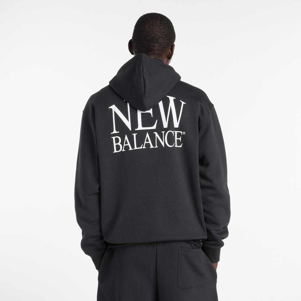 Bluza męska New Balance Reimagined Fleece Hoodie MT61L713BK - czarna