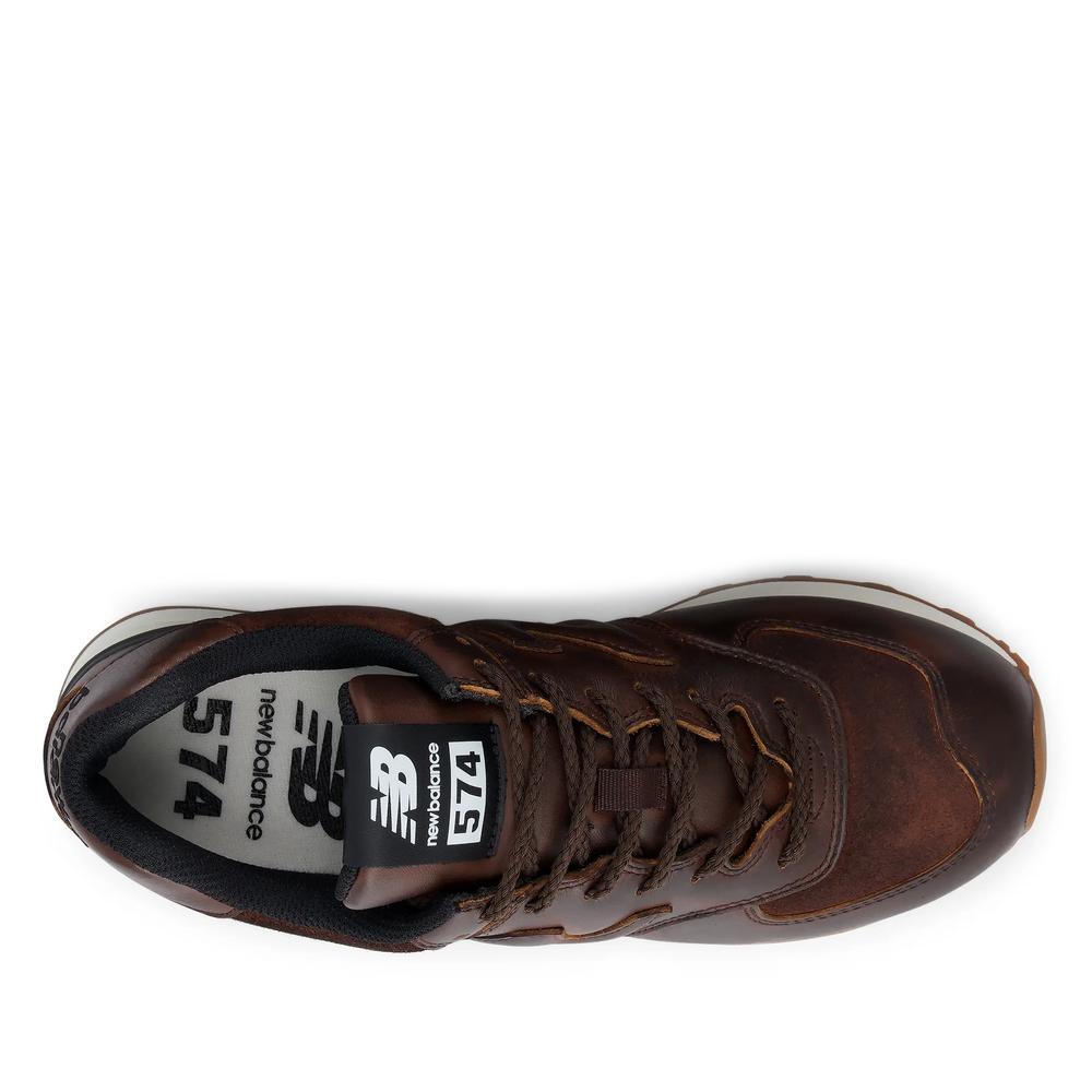 Buty damskie New Balance W574HM - brązowe