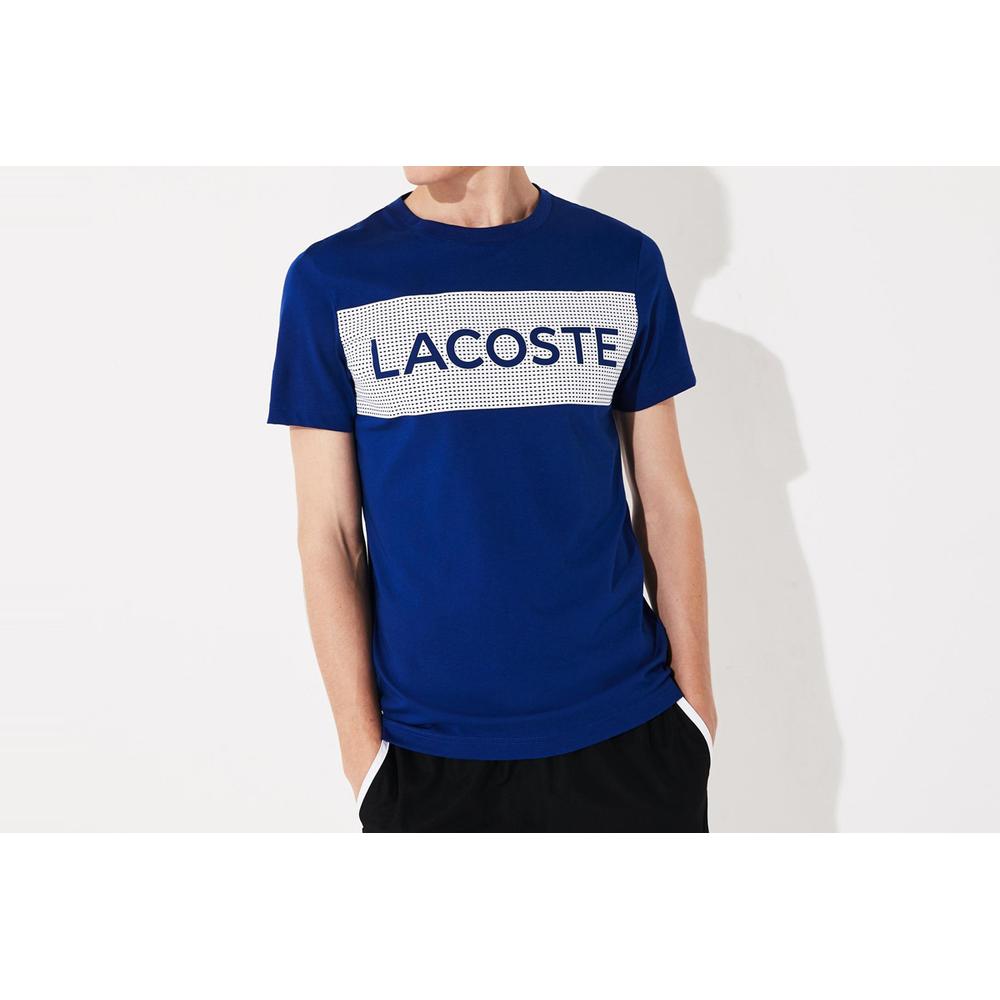 LACOSTE SPORT PRINTED BREATHABLE T-SHIRT > TH4865-EMJ