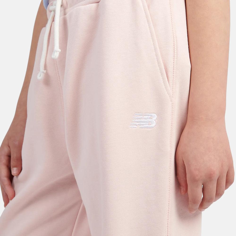 Spodnie dziecięce New Balance LAKG0058PIE - różowe
