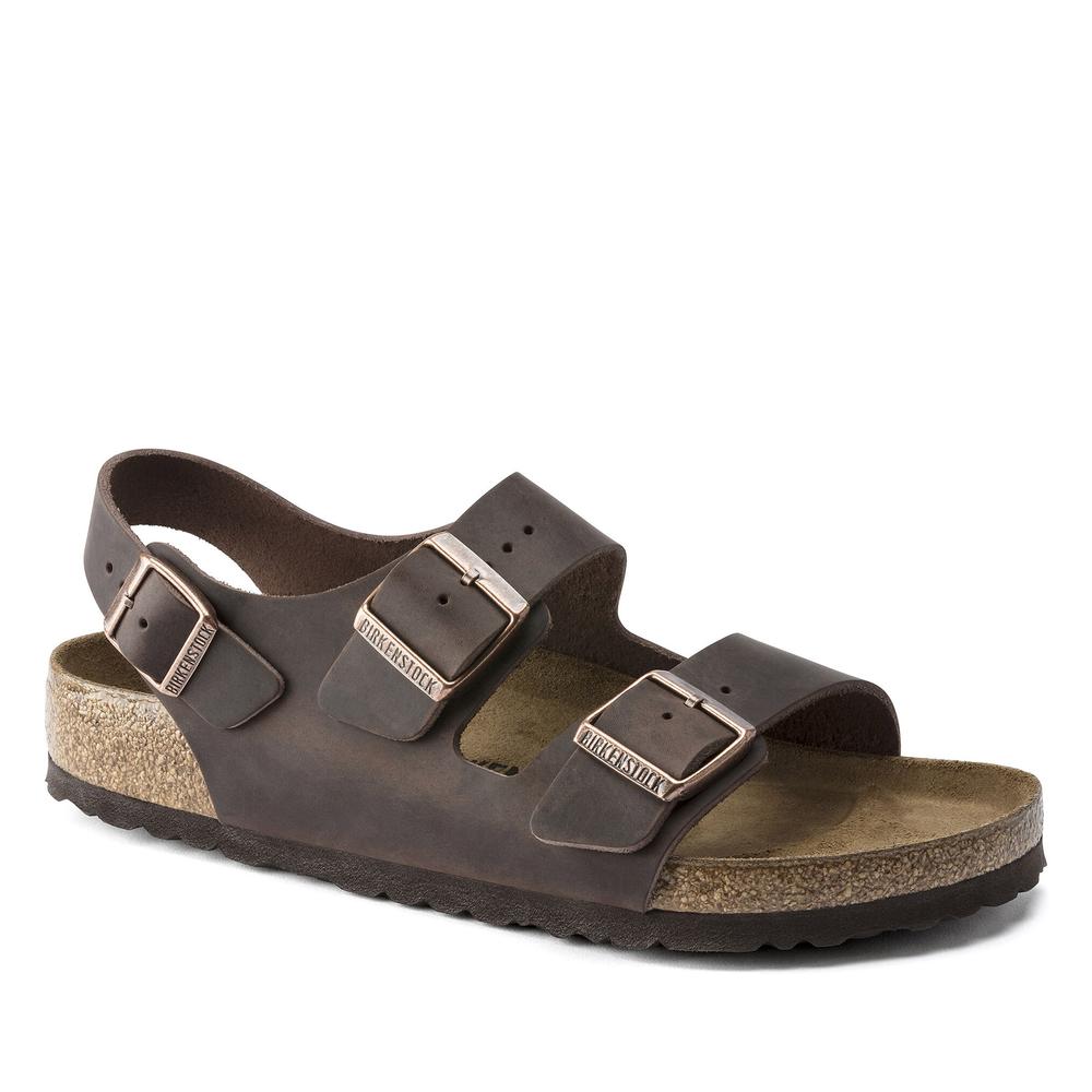 Sandały Birkenstock Milano 34871 - brązowe