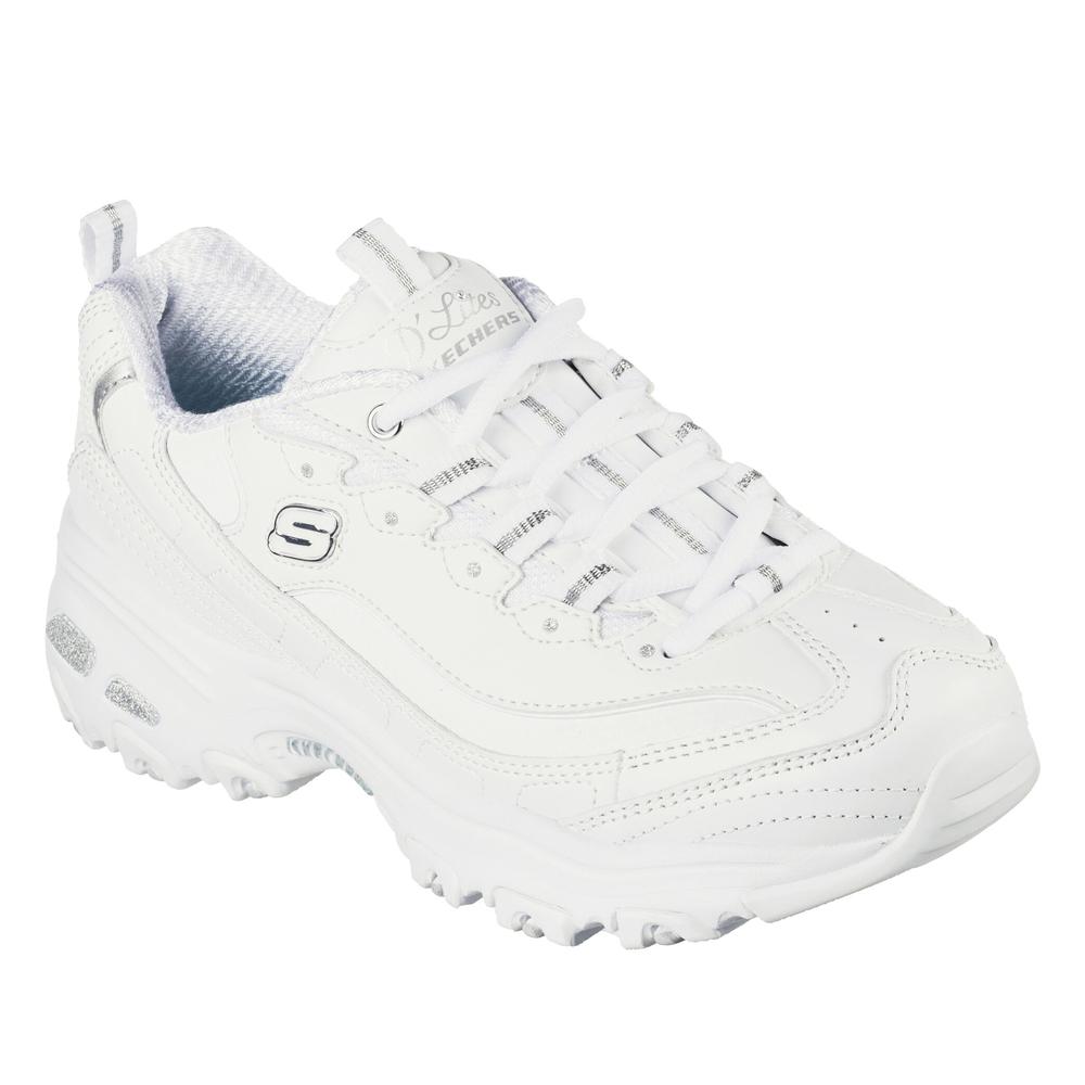 Buty Skechers D'Lites Fresh Start 11931WSL - białe