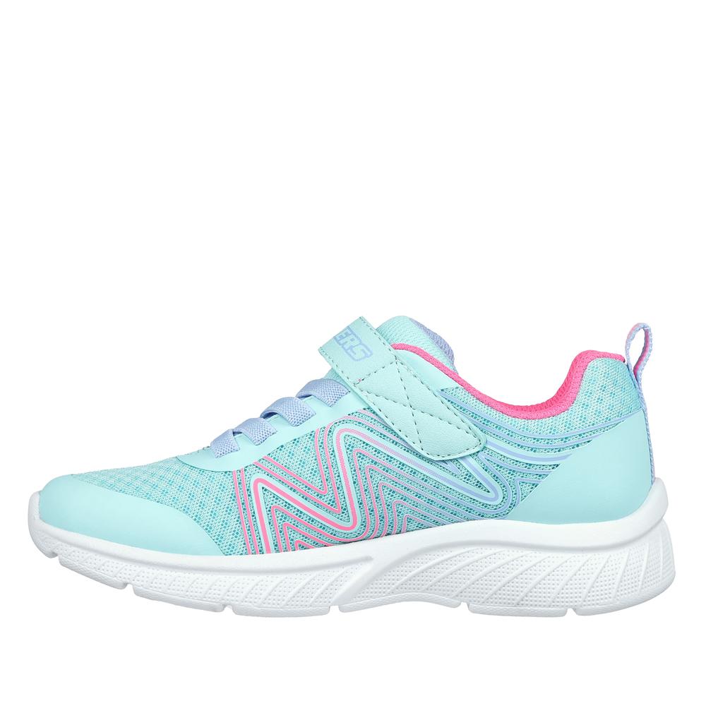 Buty dziecięce Skechers Microspec Plus Swirl Sweet 303535LAQPK - niebieskie