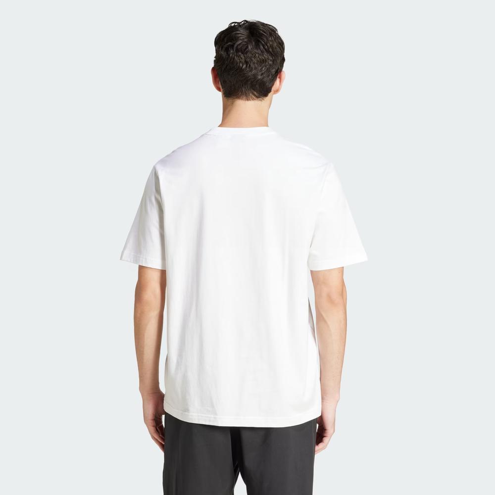 Koszulka męska adidas Sportswear Essentials Linear Single JE9000 - biała
