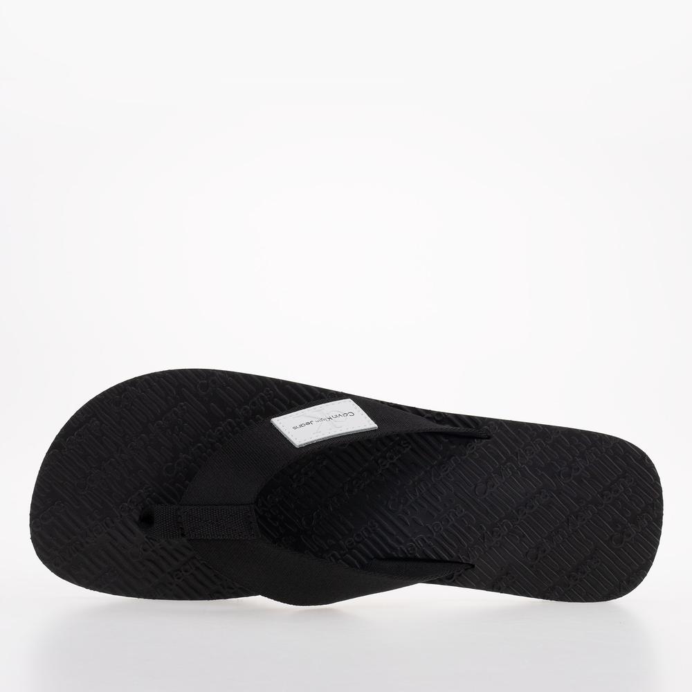 Japonki Calvin Klein Beach Sandal Woven Patch YM0YM00657-BDS - czarne