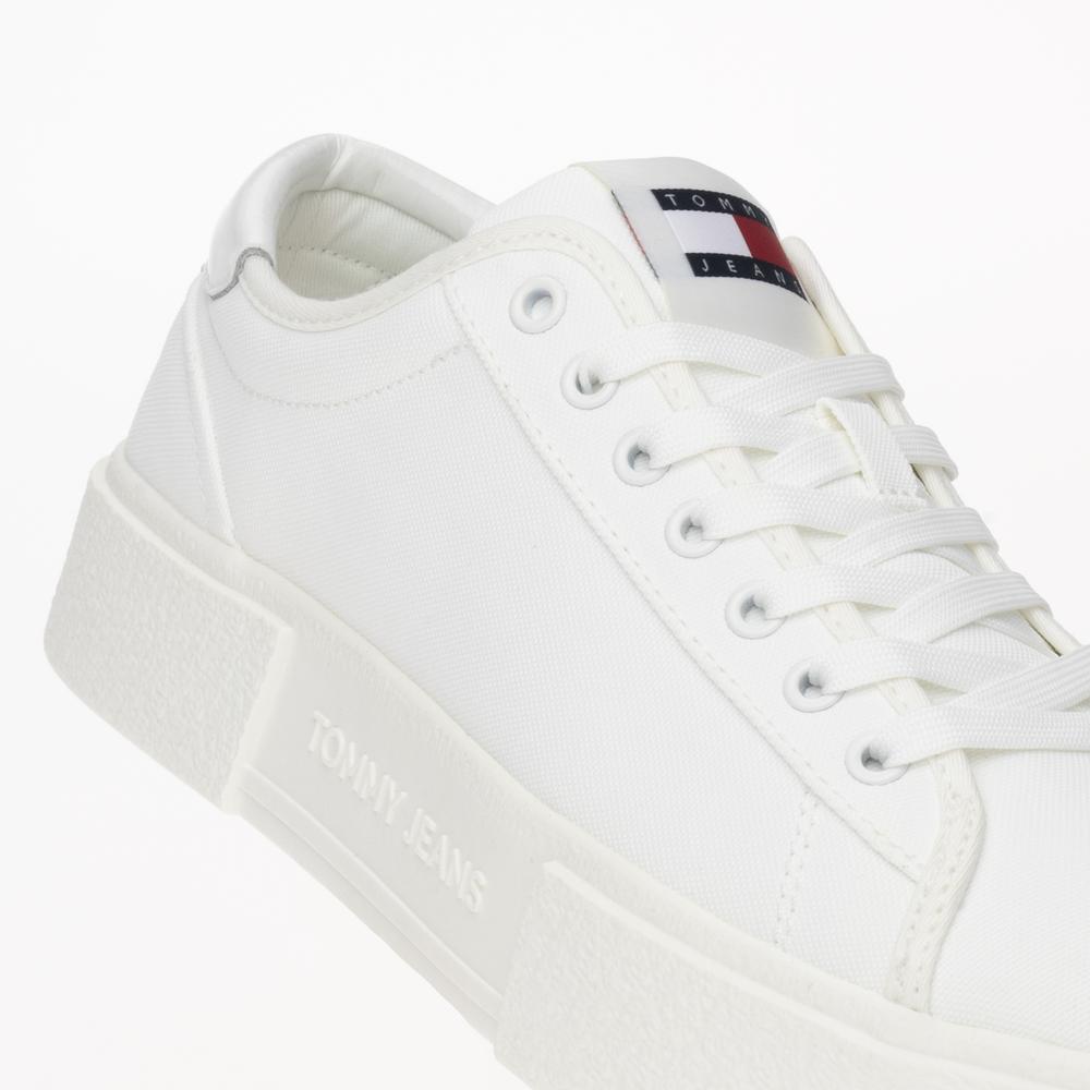 Buty Tommy Jeans Floxing Flatform EN0EN02480-YBL - białe