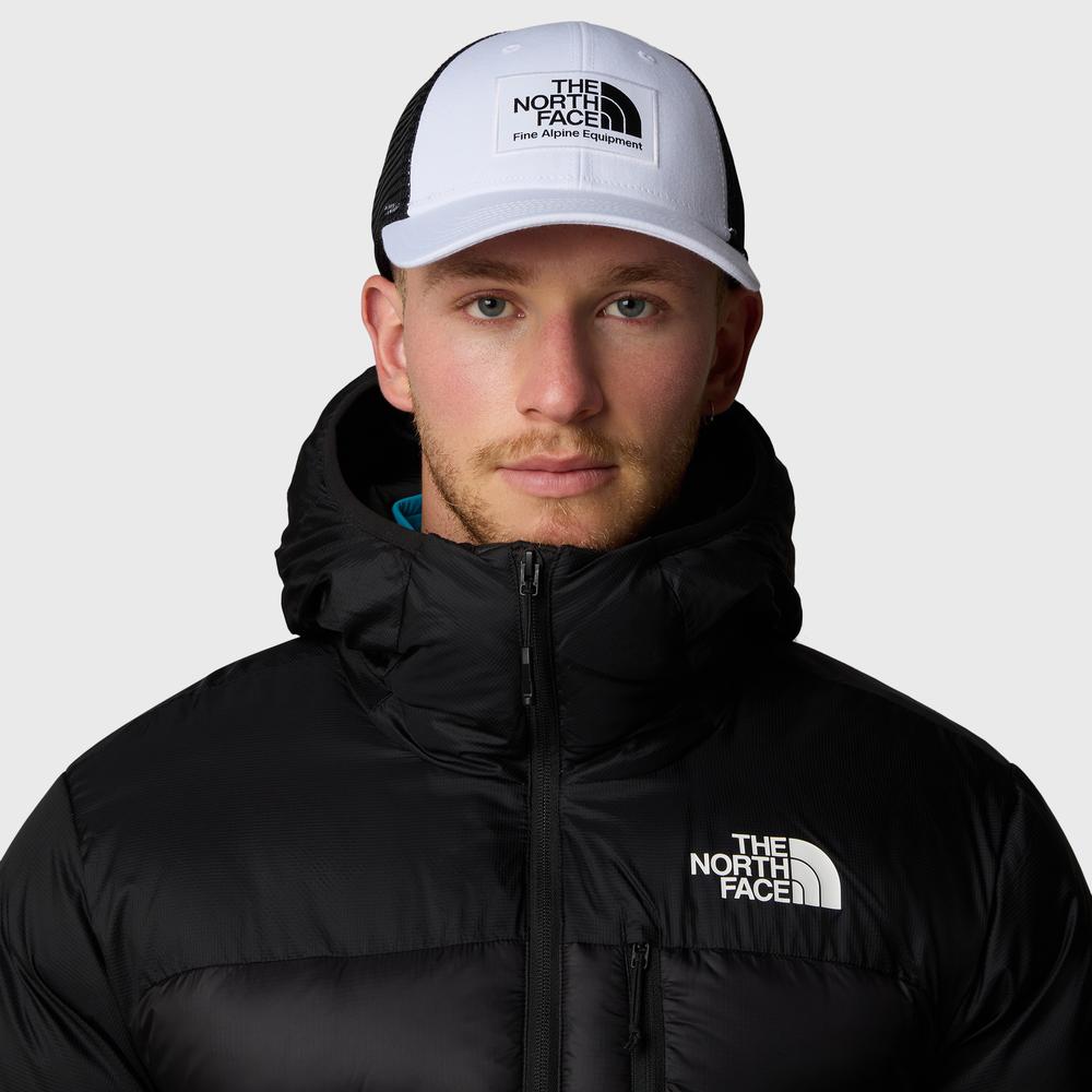 Czapka z daszkiem The North Face Mudder Trucker 0A5FXALA91 - biało-czarna