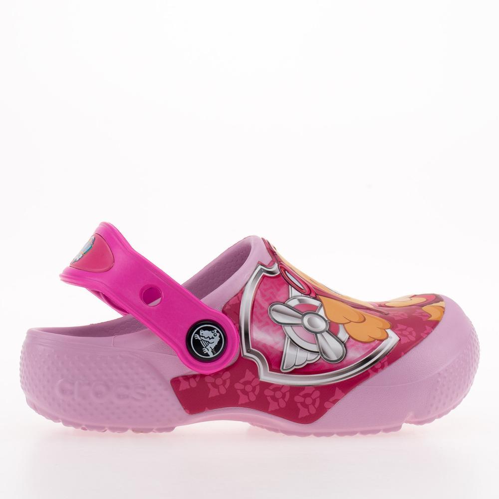 Klapki Crocs Toddler Fun Lab Paw Patrol Patch Clog 207487-6GD - różowe