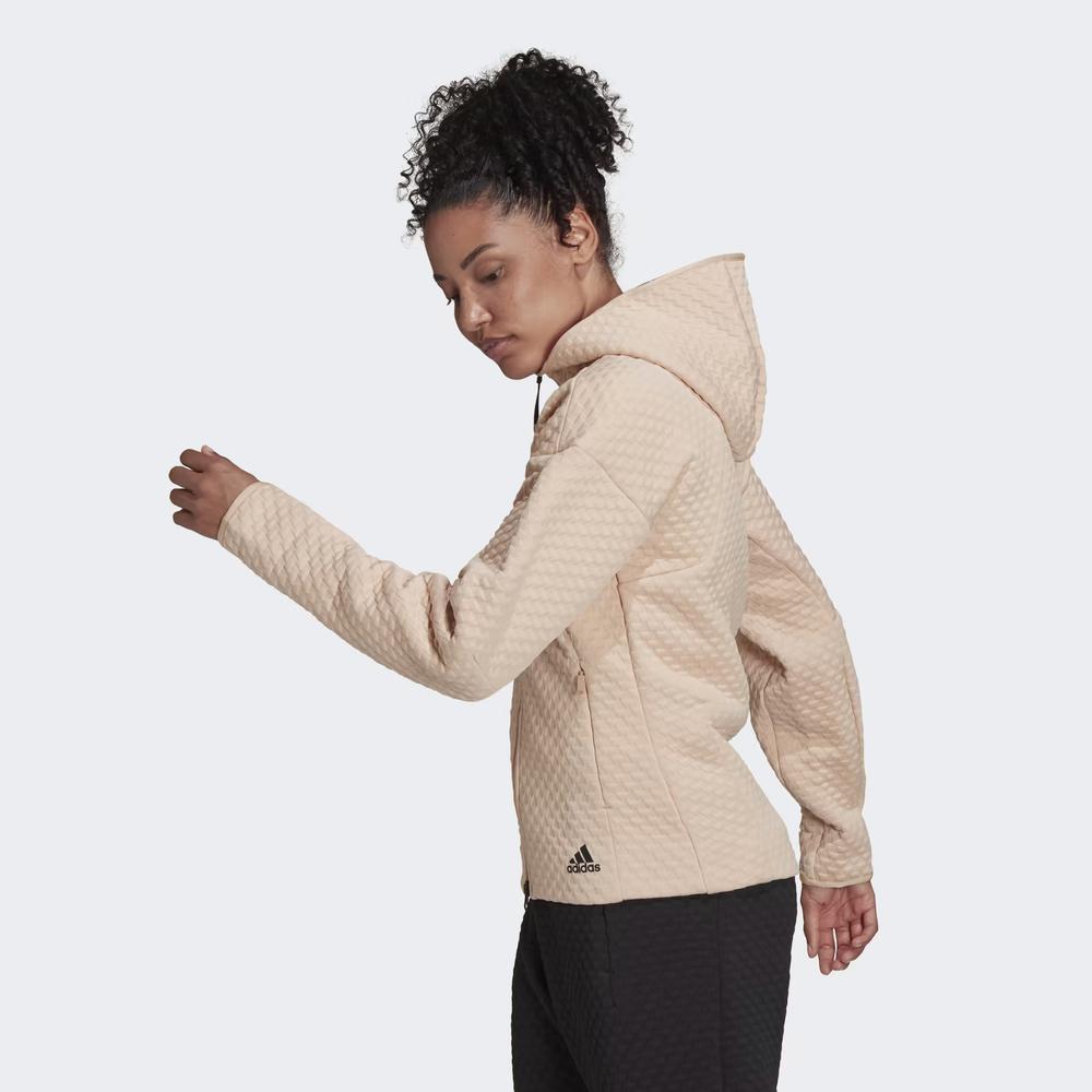 Bluza adidas Z.N.E. Sportswear Full-Zip Hoodie H42063 - różowa