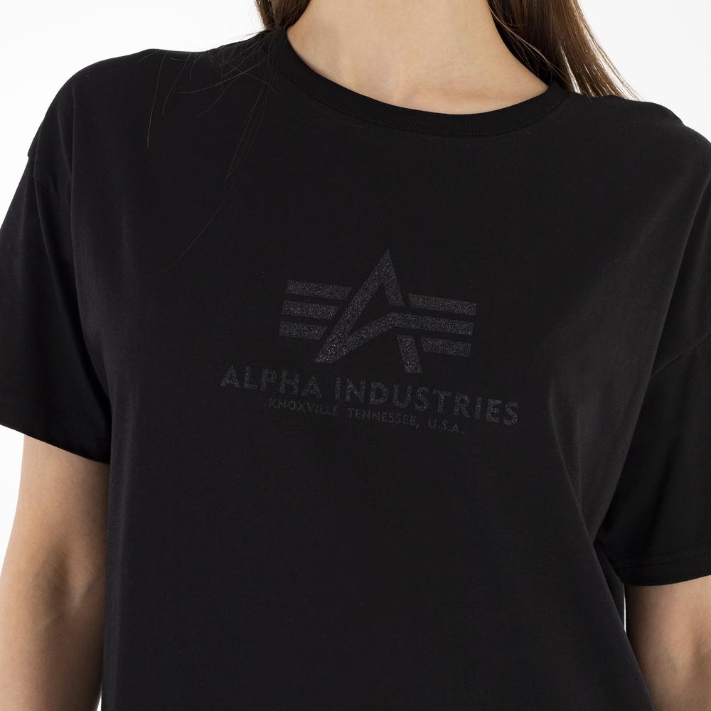 Sukienka Alpha Industries Basic T Long 116055G515 - czarna