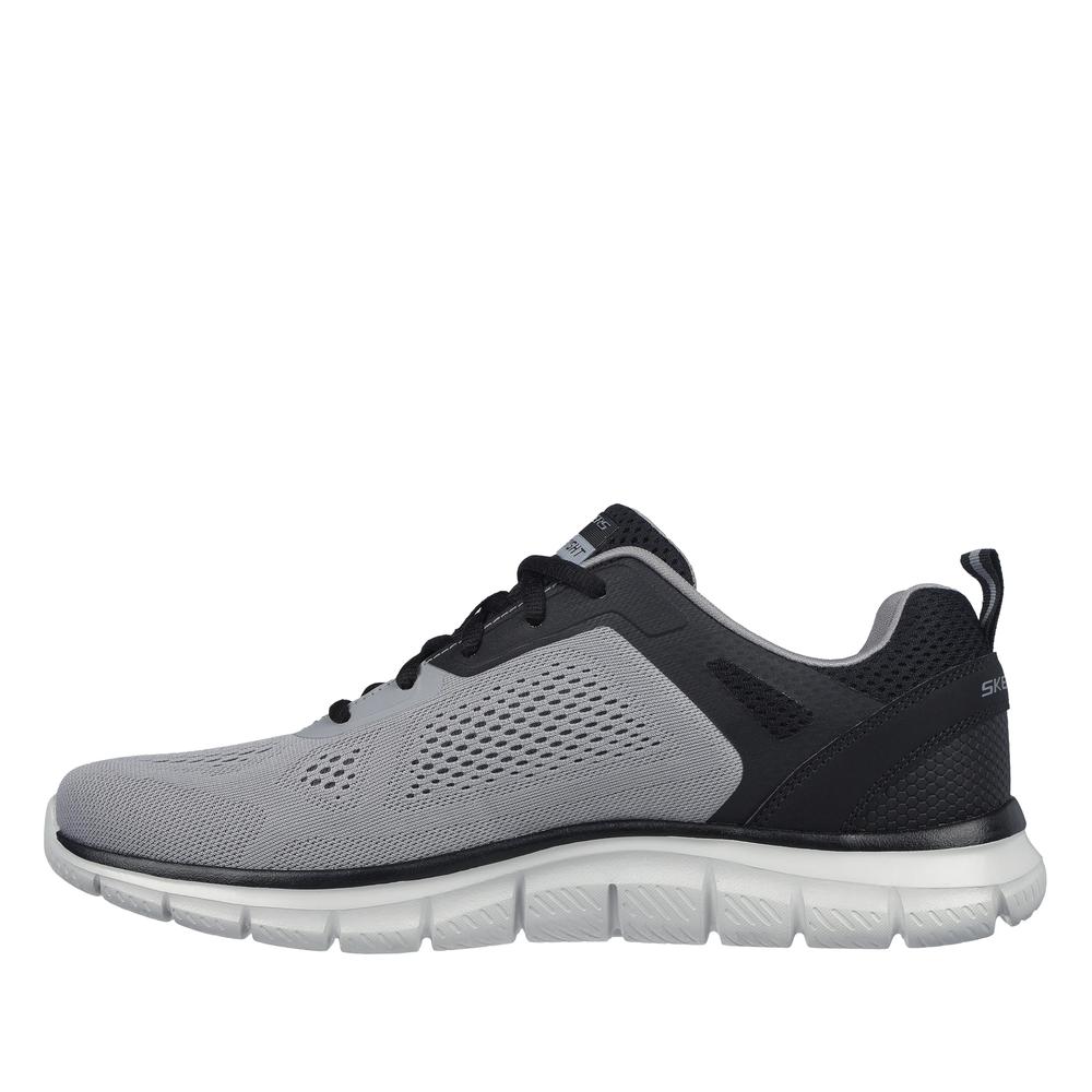 Buty męskie Skechers Track-Broader 232698GYBK - szare