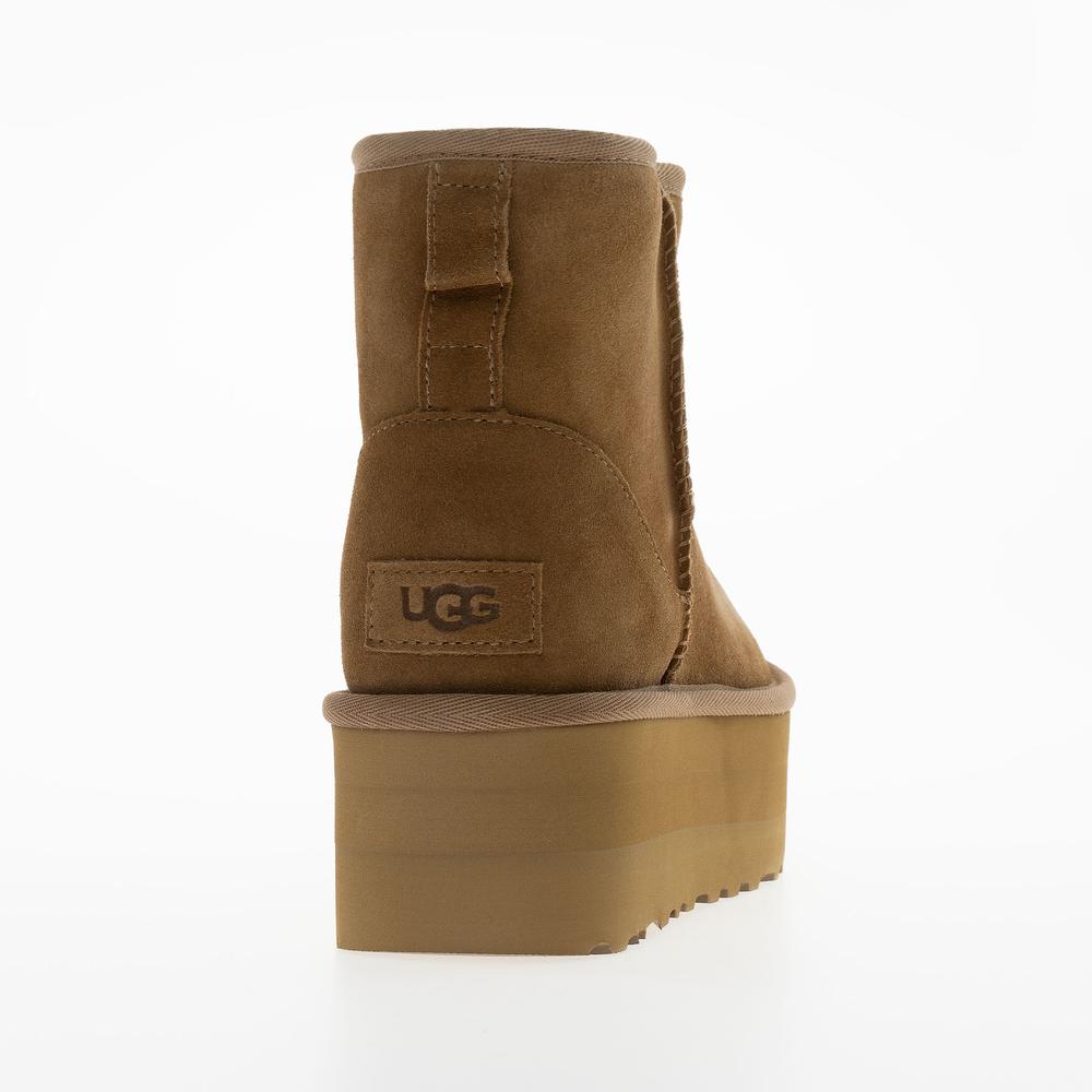 Buty damskie UGG Classic Mini Platform 1134991-CHE - brązowe