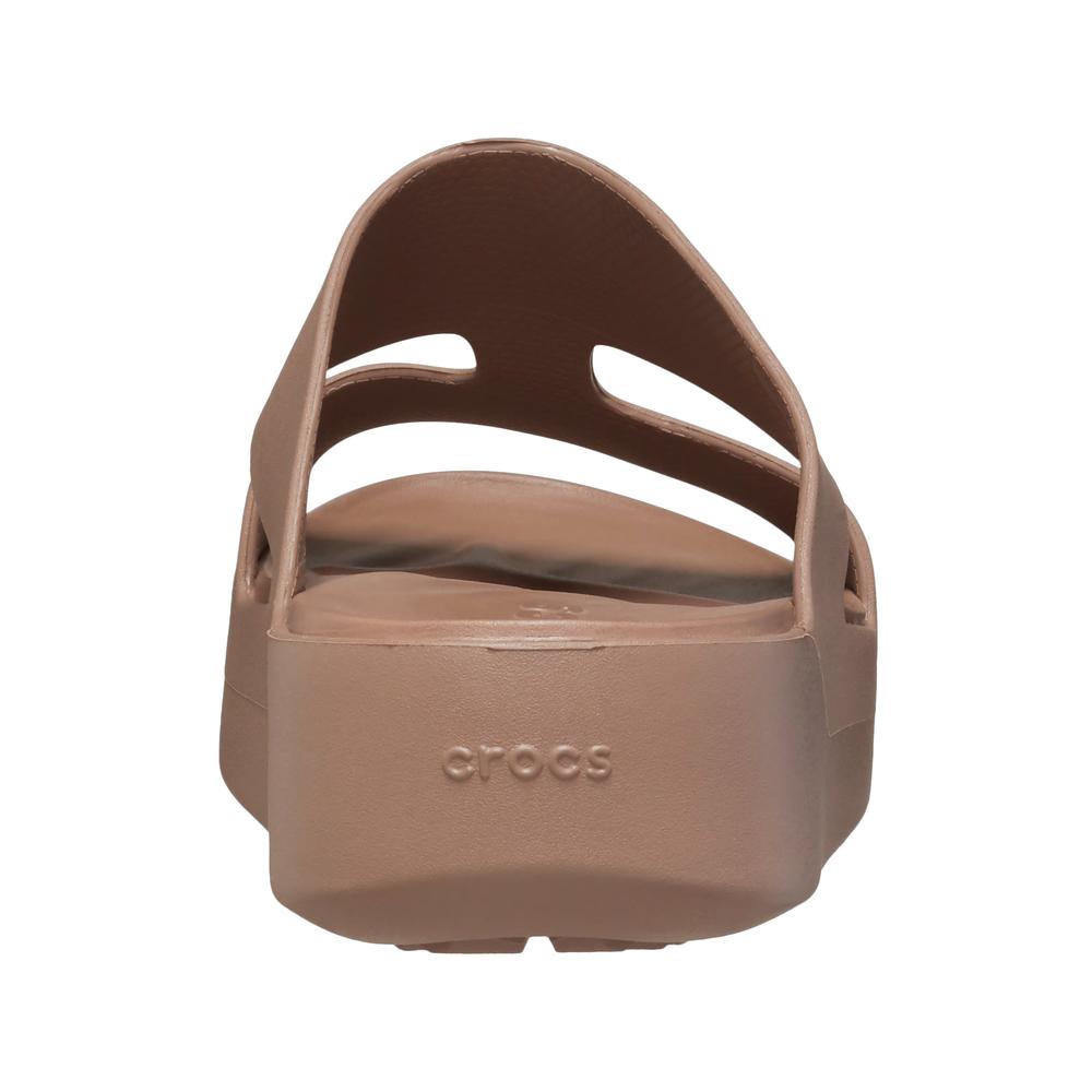 Klapki damskie Crocs Getaway Platform H-Strap 209409-2Q9 - brązowe