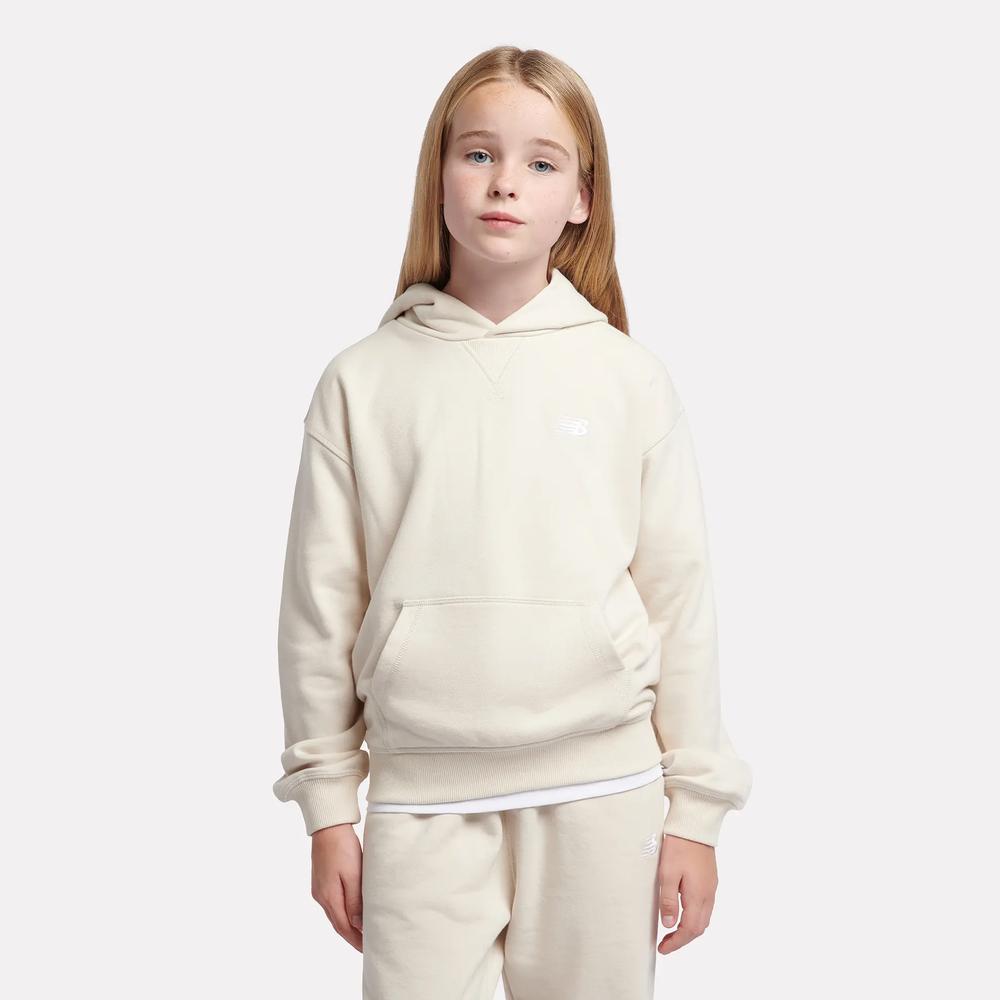 Bluza dziecięca New Balance LAKG0056LIN - beżowa