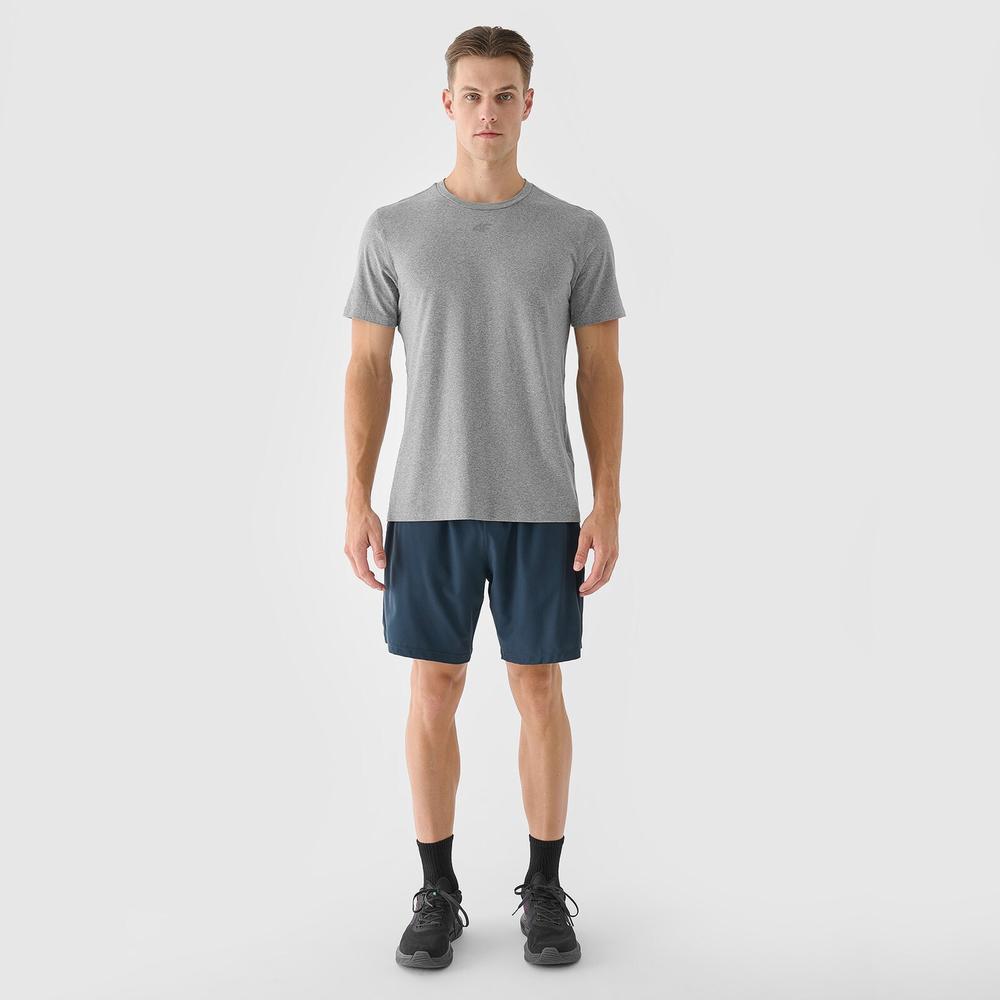 Koszulka męska 4F WAW24TFTSM100325M - szara