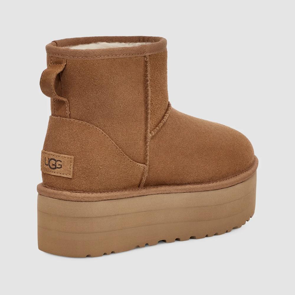 Buty damskie UGG Classic Mini Platform 1134991-CHE - brązowe