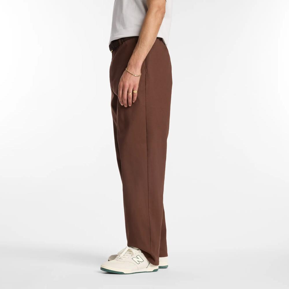 Spodnie męskie New Balance MP51953ABJ - brązowe