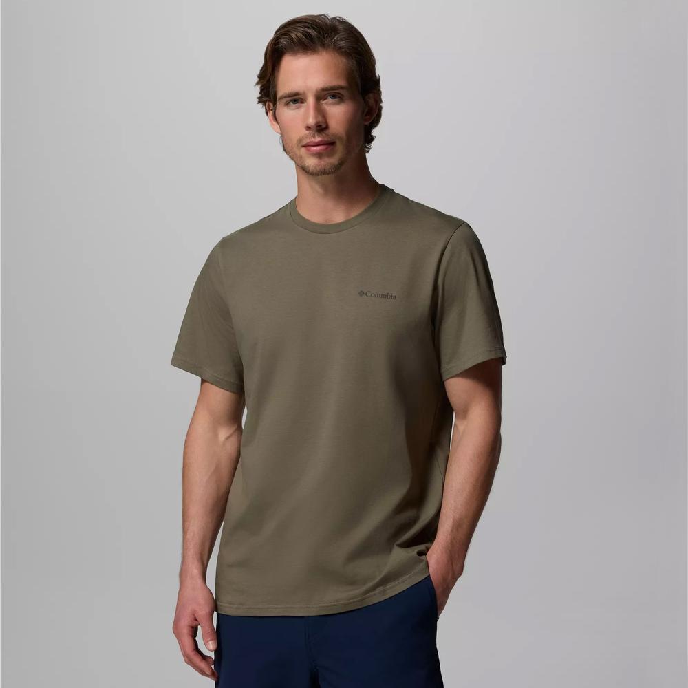 Koszulka męska Columbia CSC Basic 2154991397 - zielona
