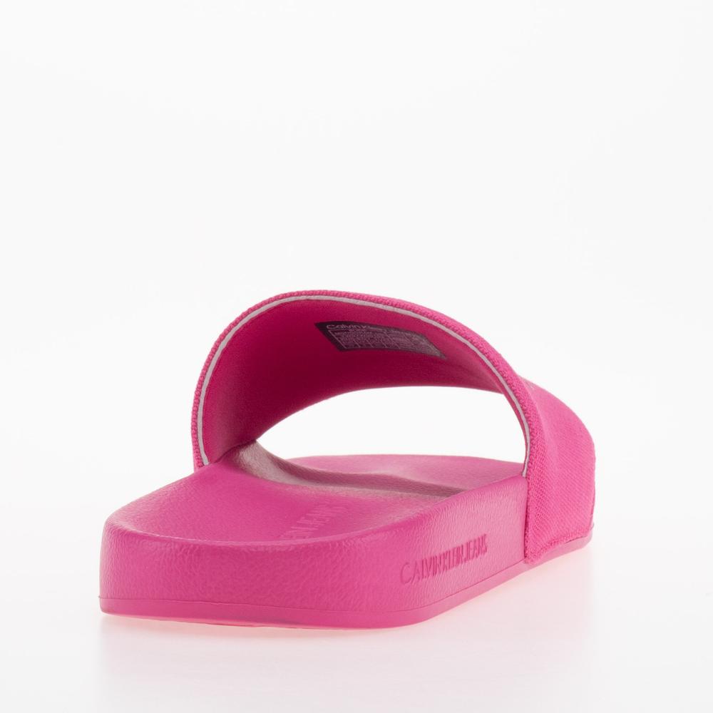 Klapki Calvin Klein Slide Monogram CO YW0YW00103-0J0 - różowe
