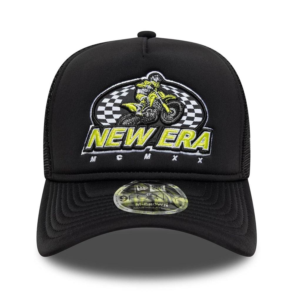 Czapka męska New Era Graphic 9FORTY M-Crown A-Frame Trucker 60771804 - czarna