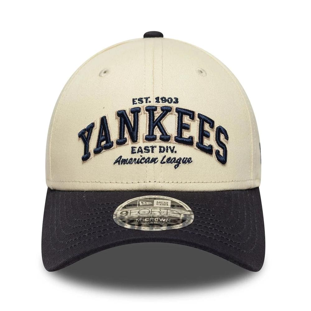 Czapka męska New Era 9FORTY New York Yankees MLB Wordmark 60771808 - beżowa