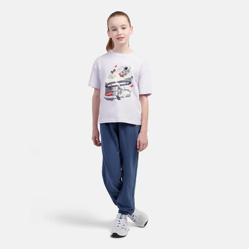 Koszulka dziecięca New Balance LAKG0117RIG - fioletowa