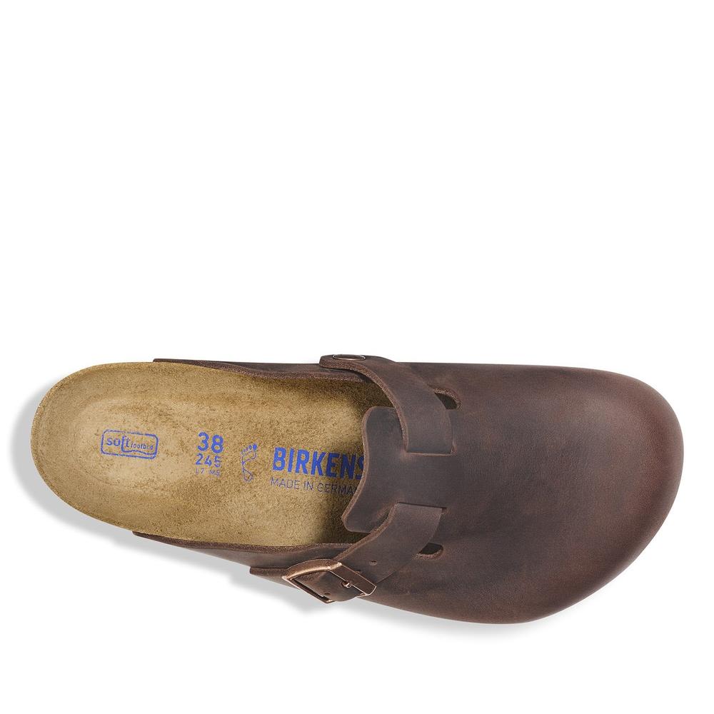 Klapki unisex Birkenstock Boston SFB 159711 - brązowe
