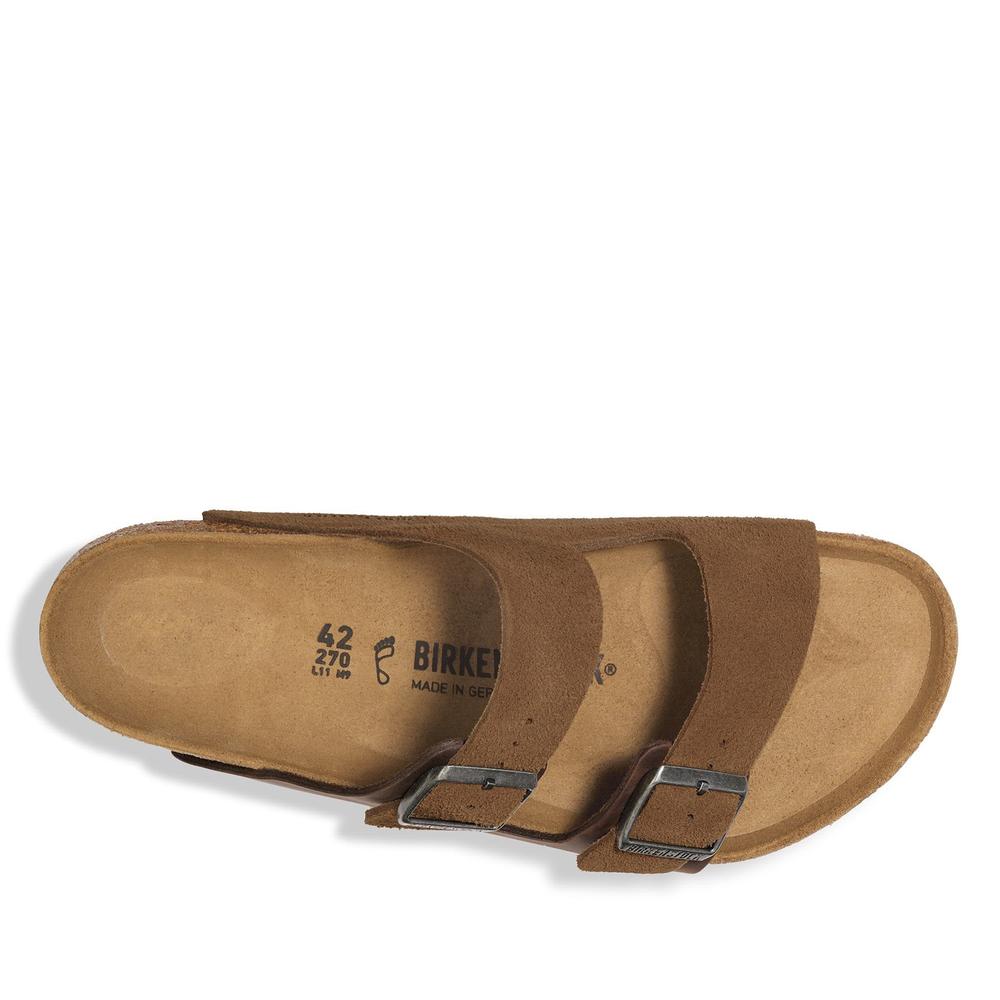 Klapki męskie Birkenstock Arizona 1030677 - brązowe