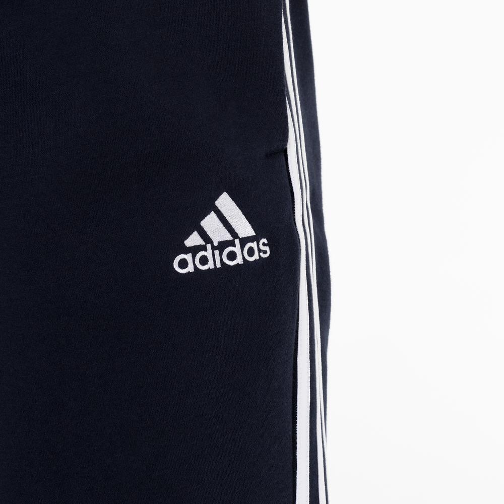 Spodnie adidas Essentials Fleece Fitted 3 Stripes GM1090 - granatowe