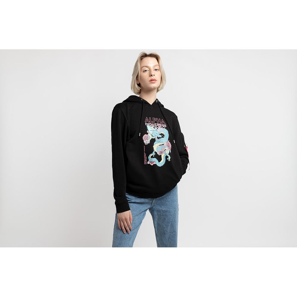 Bluza Alpha Industries Heritage Dragon Hoody 10604203 - czarna