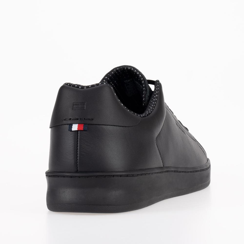 Buty Tommy Hilfiger Retro Court Leather Warmlined FM0FM04170-BDS - czarne